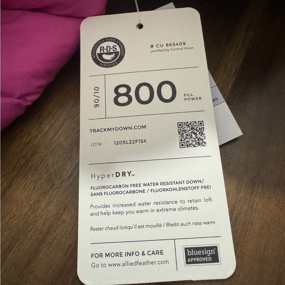 **JUST SOLD** Lands end puffer jacket XL pink - Picture 5 of 5